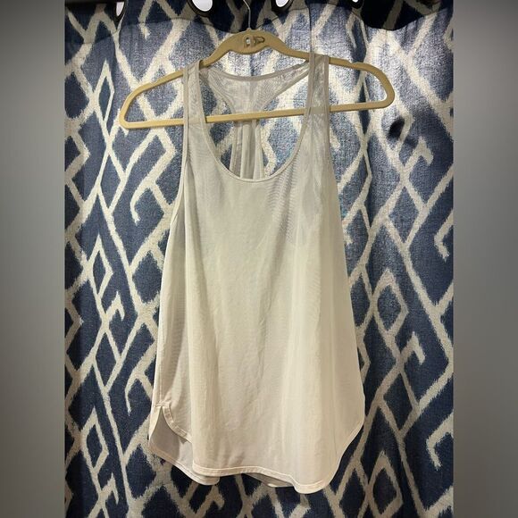 Lululemon Mesh Gray Racerback Tank Top Size 6 based on measurements - Picture 1 of 4